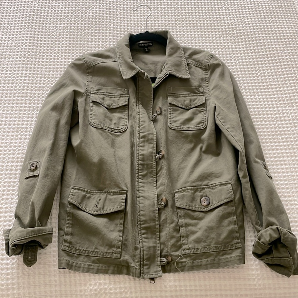 Express Green Utility Jacket